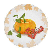 Citrouille, baies et feuilles tombent Thanksgiving