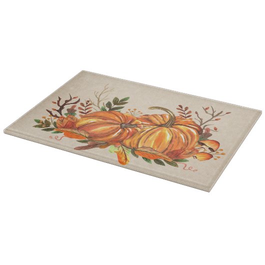 Planche À Découper Citrouille d'automne (Coin)