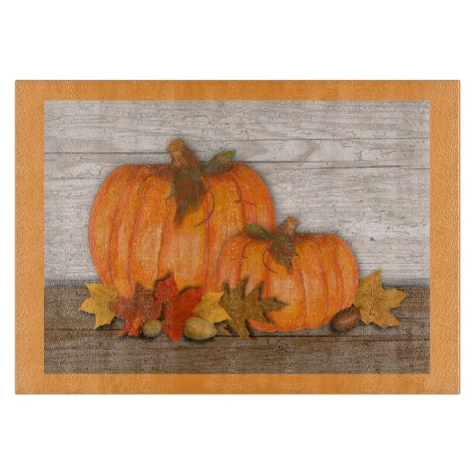 Planche À Découper Citrouille d'automne (Devant)