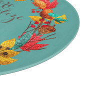 Planche À Découper Citrouille d'automne et feuille d'automne couronne (Coin)
