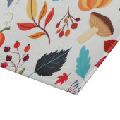 Planche À Découper Citrouille d'automne moderne Motif feuille (Coin)