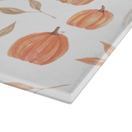 Planche À Découper Citrouille et Feuille d'automne (Coin)