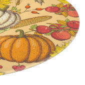Planche À Découper Citrouille et Motif Feuille de Maple. (Coin)