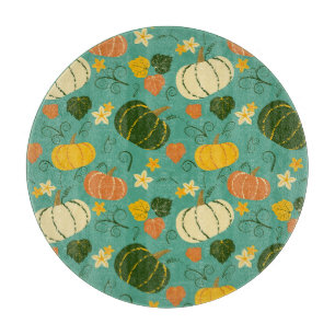 Planche À Découper Citrouille, feuille : motif végétal d'automne