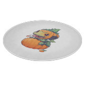 Planche À Découper citrouille folle essayant de manger effrayant (Coin)