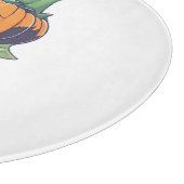 Planche À Découper citrouille folle essayant de manger effrayant (Coin)