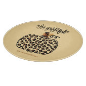 Planche à découper citrouille guépard élégant (Coin)