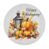 Planche À Découper Citrouille Maple Tree Feuille Lampe Thanksgiving (Devant)