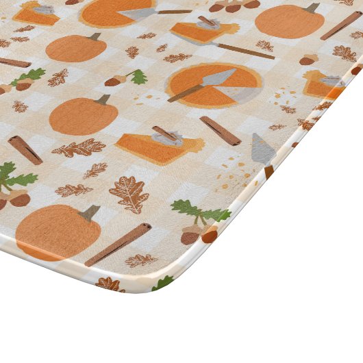 Planche À Découper Citrouille Pie Automne Motif d'automne (Coin)