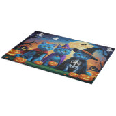 Planche À Découper Citrouille russe Blue Cats Halloween drôle (Coin)