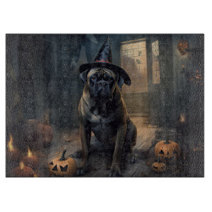 Planche À Découper Citrouilles Bullmastiff Halloween Épouvantables