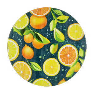 Planche À Découper Citrus Kaleidoscope : un Medley vibrant