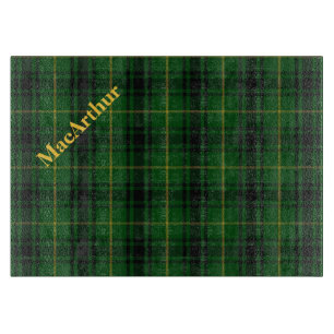 Planche À Découper Clan MacArthur Plaid Glass Cutting Board