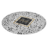 Planche À Découper Classé en marbre noir Terrazzo (Coin)