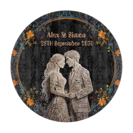 Planche À Découper Classe royale mariée et mariée (Devant)