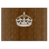 Planche À Découper Classic Conserver Couronne calme sur Chocolat Brow (Devant)