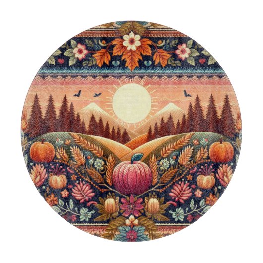 Planche À Découper Classic Fair Isle automne/automne (Devant)