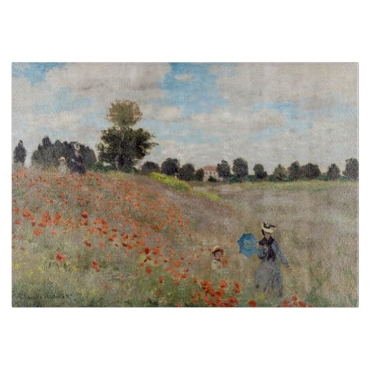 Planche À Découper Claude Monet - Champ de coquelicots (Devant)
