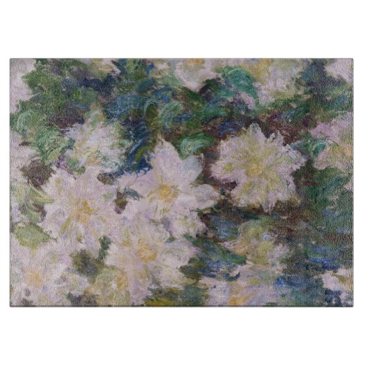 Planche À Découper Claude Monet - Clématites blanches (Devant)
