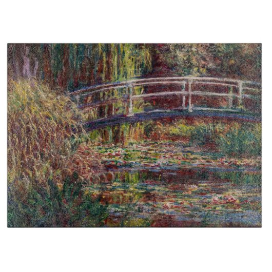 Planche À Découper Claude Monet - Eau Lily étang, Harmonie rose (Devant)