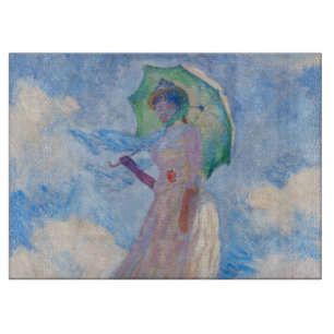 Planche À Découper Claude Monet - Femme avec Parasol face à gauche