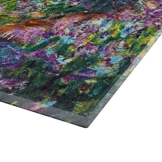 Planche À Découper Claude Monet : Iris dans le jardin de Monet (Coin)