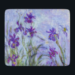 Planche À Découper Claude Monet - Lilac Irises / Iris Mauves<br><div class="desc">Lilac Irises / Iris Mauves - Claude Monet,  1914-1917</div>