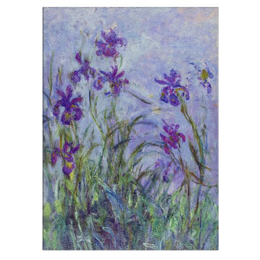 Planche À Découper Claude Monet - Lilac Irises / Iris Mauves