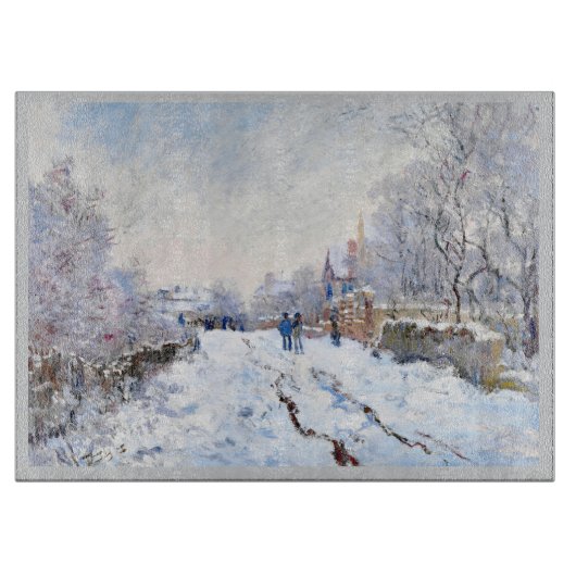 Planche À Découper Claude Monet neige à Argenteuil (Devant)