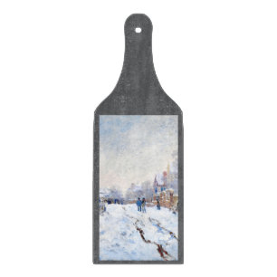 Planche À Découper Claude Monet neige à Argenteuil
