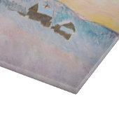 Planche À Découper Claude Monet - Norvège Paysage, Maisons Bleues (Coin)