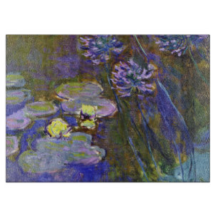 Planche À Découper Claude Monet Nymphéas Agapanthus Art Vintage