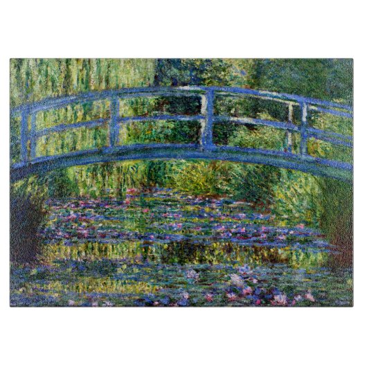 Planche À Découper Claude Monet : Pont au-dessus d'un étang des (Devant)