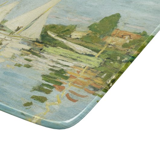 Planche À Découper Claude Monet. Régates à Argenteuil (Coin)