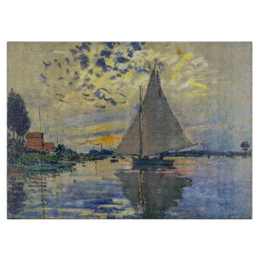 Planche À Découper Claude Monet - Voilier au Petit-Gennevilliers (Devant)