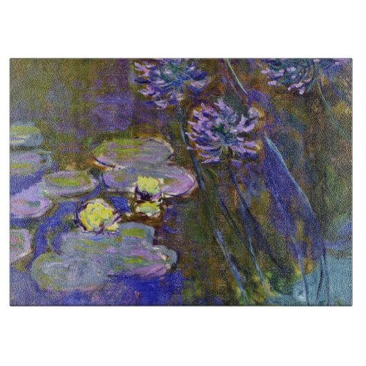 Planche À Découper Claude Monet Water Lilies Agapanthus (Devant)