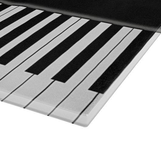 Planche À Découper Clavier de piano et notes musicales (Coin)