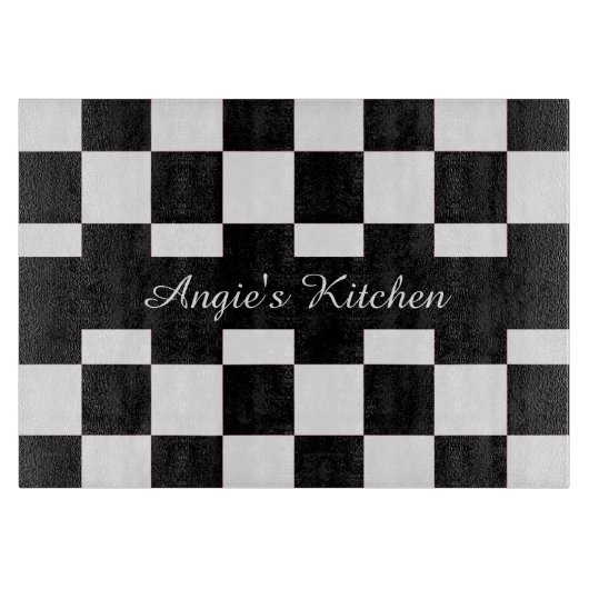 Planche À Découper Clavier noir blanc customisé Gadget de cuisine (Devant)