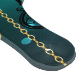 Planche À Découper Clés squelettes antiques sur fond vert (Coin)