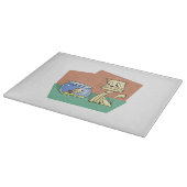 Planche À Découper Clipart de chat et de poisson (Coin)