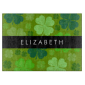 Planche À Découper Cloches Vertes, Cloches Lucky, Votre Nom (Devant)