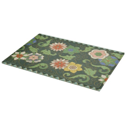 Planche À Découper Cloisonne Chine Patter Asiatique Oriental (Coin)