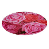 Planche À Découper Closeup Arrière - plan de Rose Rouge Artificielle (Coin)