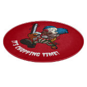 Planche À Découper Clown à la tronçonneuse C'est l'heure de couper !  (Coin)