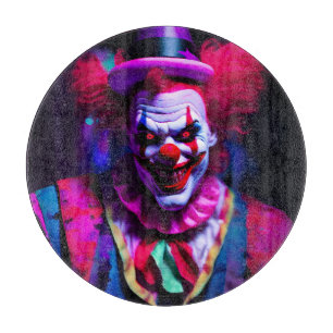 Planche À Découper clown effrayant