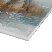 Planche À Découper Coastal Seagulls Watercolor Seascape (Coin)