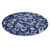 Planche À Découper Cobalt Blue White Bee Honeycomb Russe Chinoiserie (Coin)