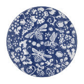 Planche À Découper Cobalt Blue White Bee Honeycomb Russe Chinoiserie (Devant)