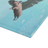 Planche À Découper Cochon mignon volant dans le ciel (Coin)