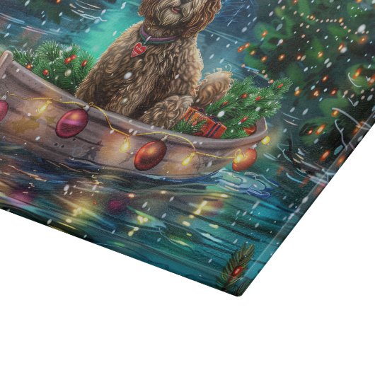 Planche À Découper Cockapoo Christmas Festive Voyage (Coin)